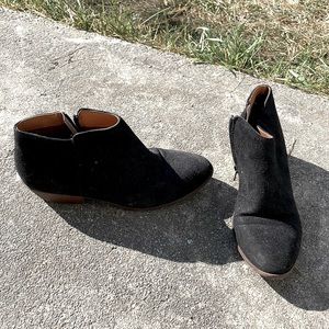 mini black booties